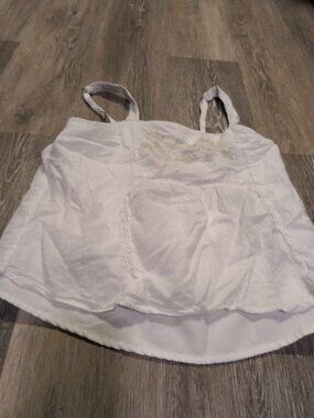 Abercrombie Kids White Embroidered Camisole Top 11/12